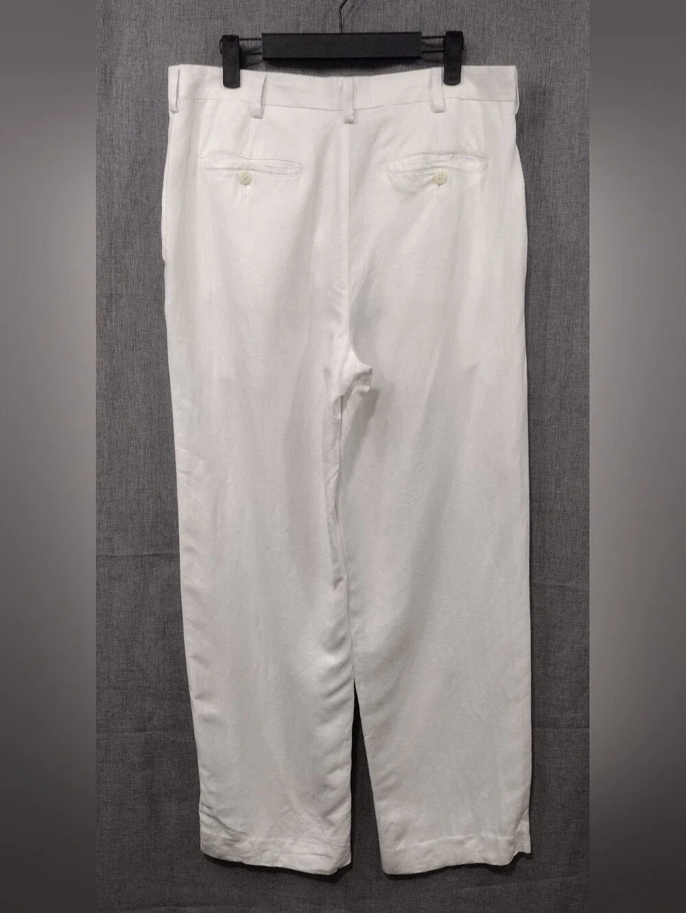 Cubavera Linen Rayon Men's Dress Pants - Straight Leg 32X30 White Office Career